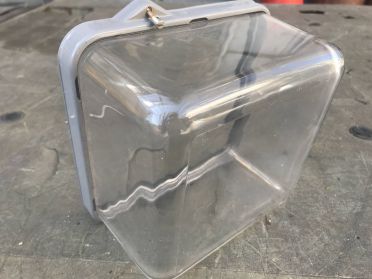 電気メータースクラップ買取の例/除去したガラス